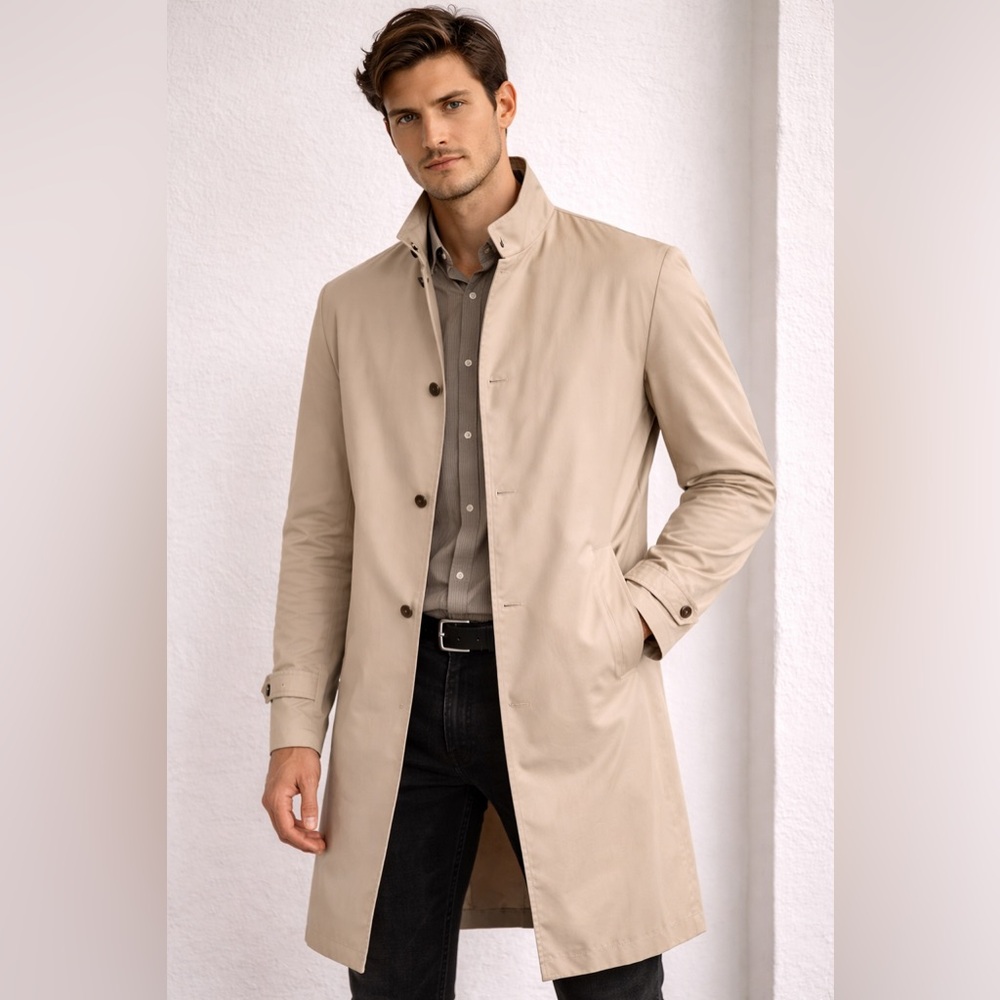 Costume National Tan Trench Coat